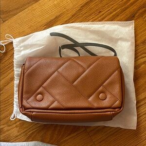 Lug Brown Leather Quilted Women's Purse